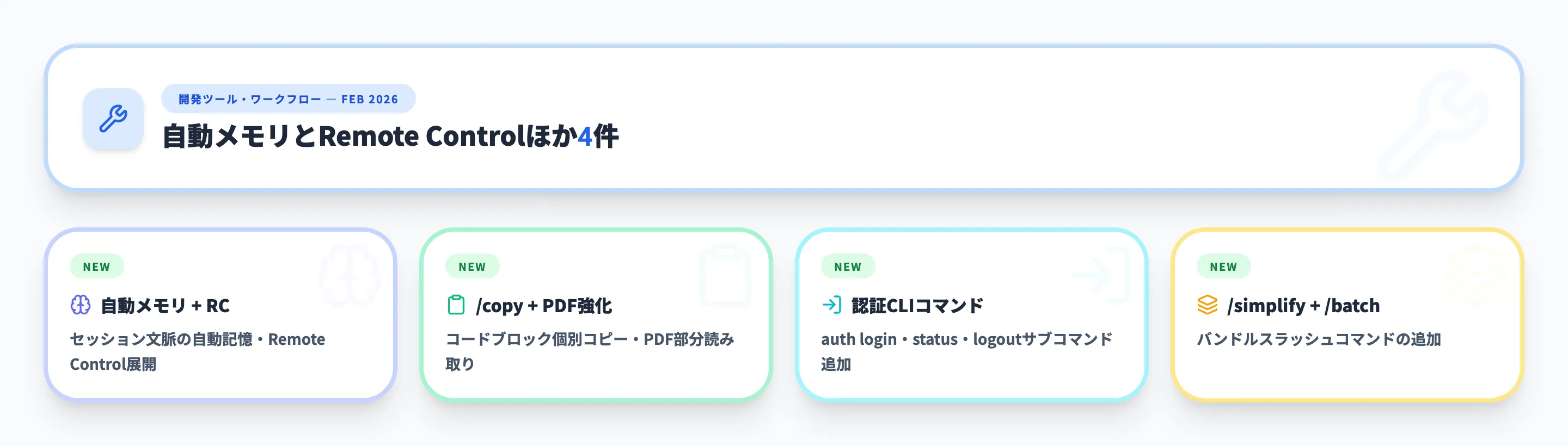 開発ツール・ワークフロー 2026年2月