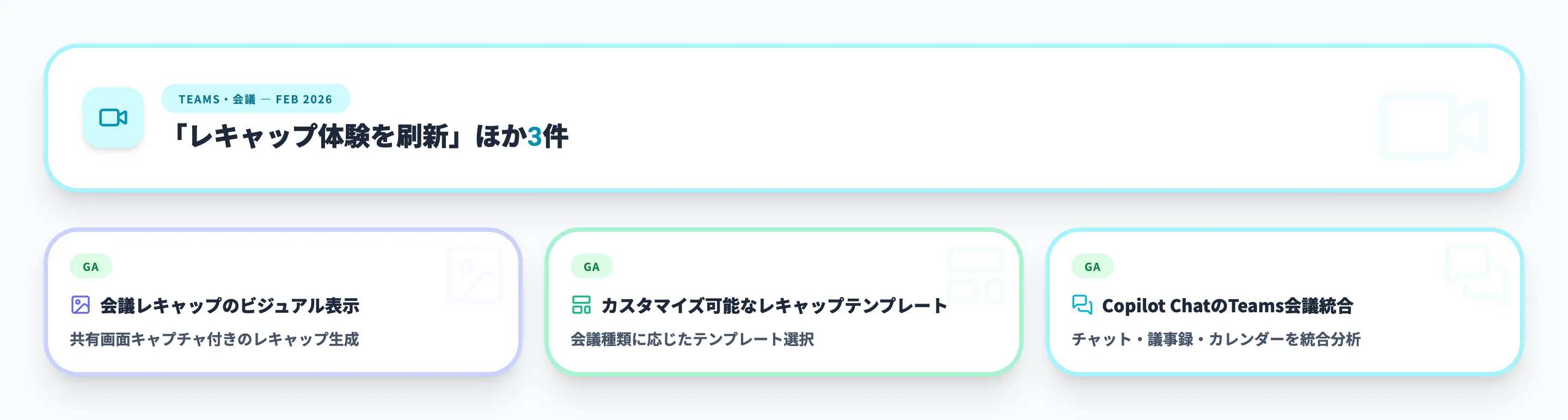 Teams・会議 2026年2月