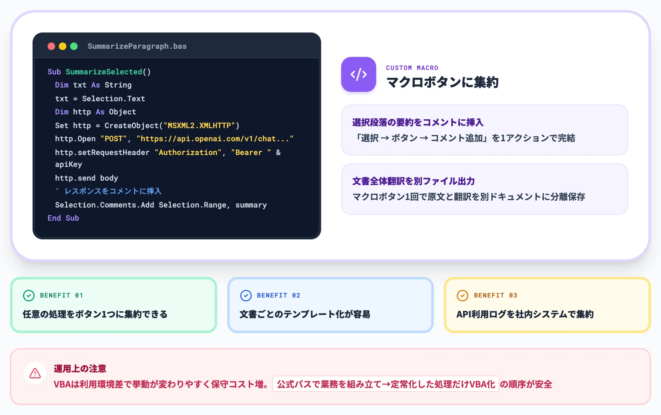 VBAでWordから直接ChatGPTを呼び出す