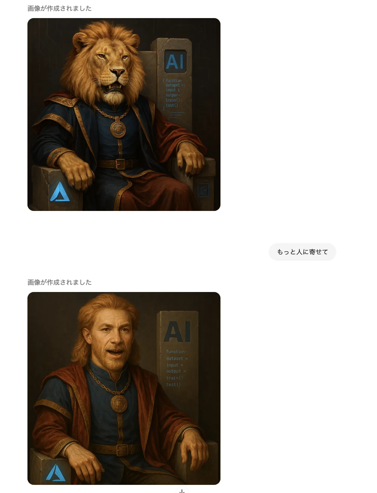 実際に生成された画像