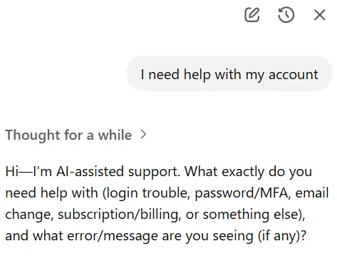 Help Centerチャット