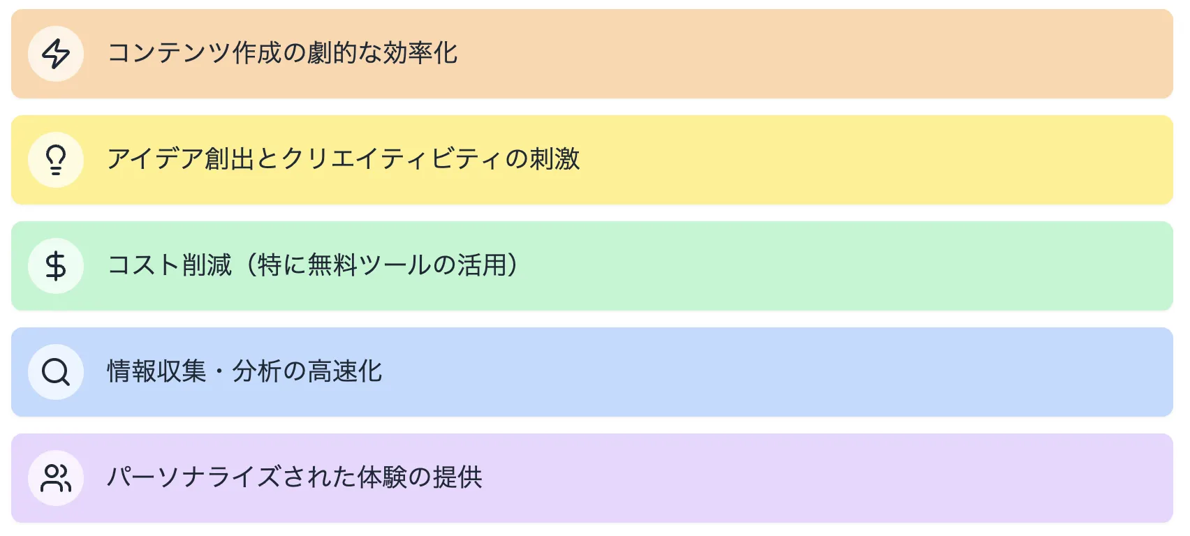 生成AIツールを活用するメリット