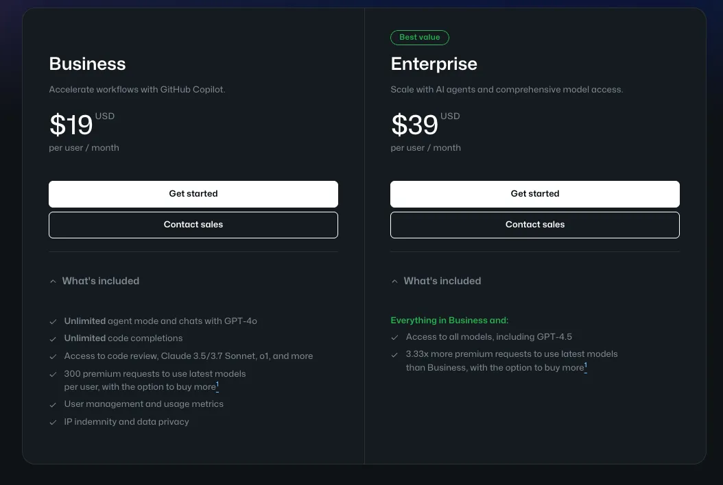 Github Copilotの法人向けプラン