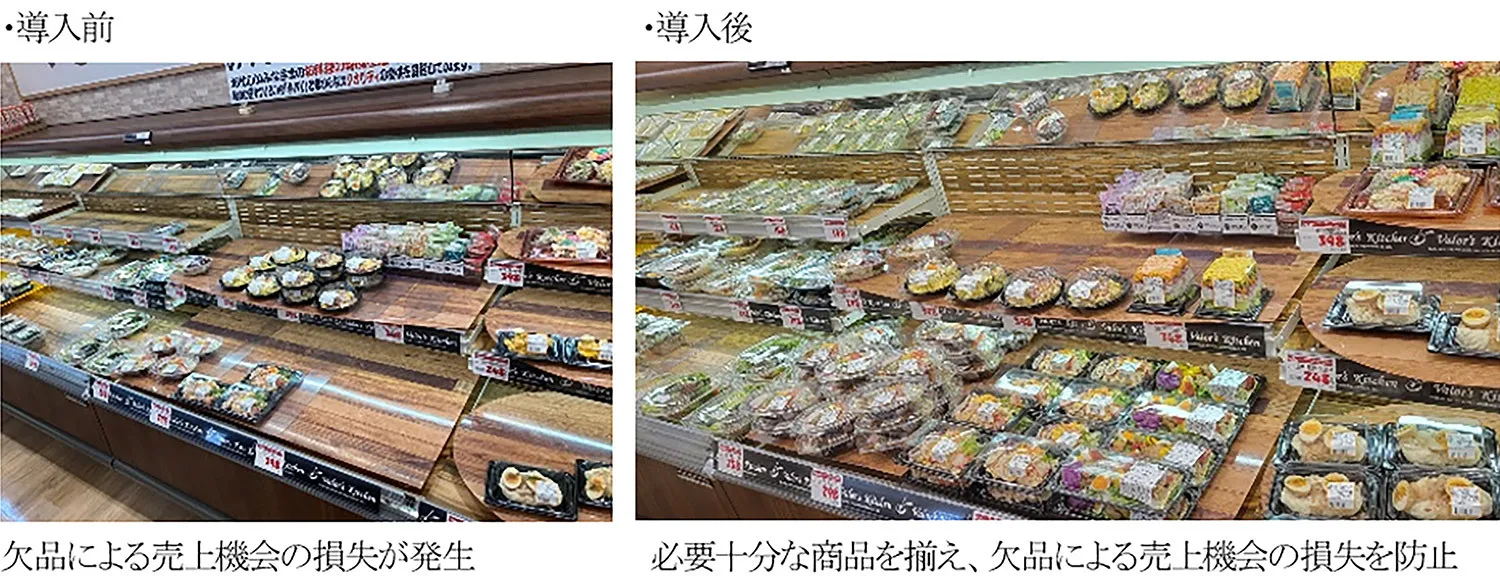 バロー惣菜部門 サキミル導入前後の比較
