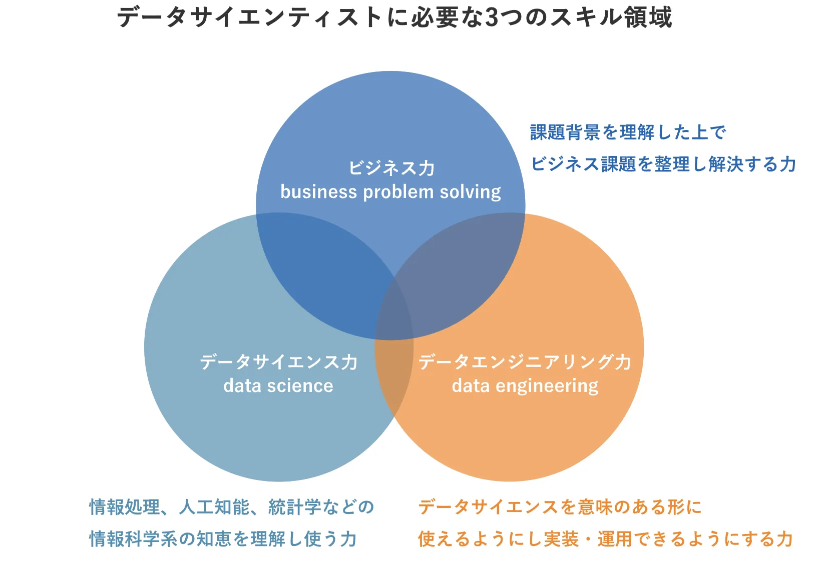 データサイエンティストに必要なスキル領域