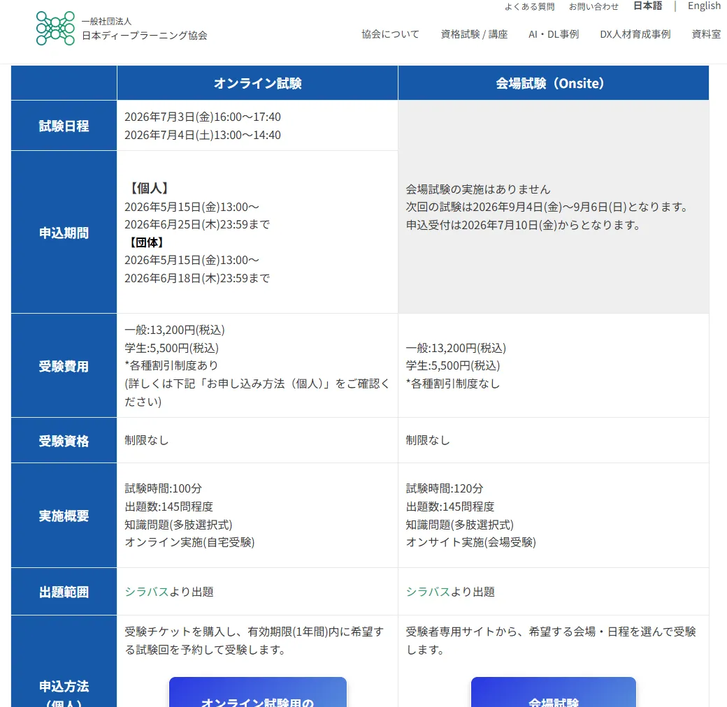 G検定 試験フォーマット変更