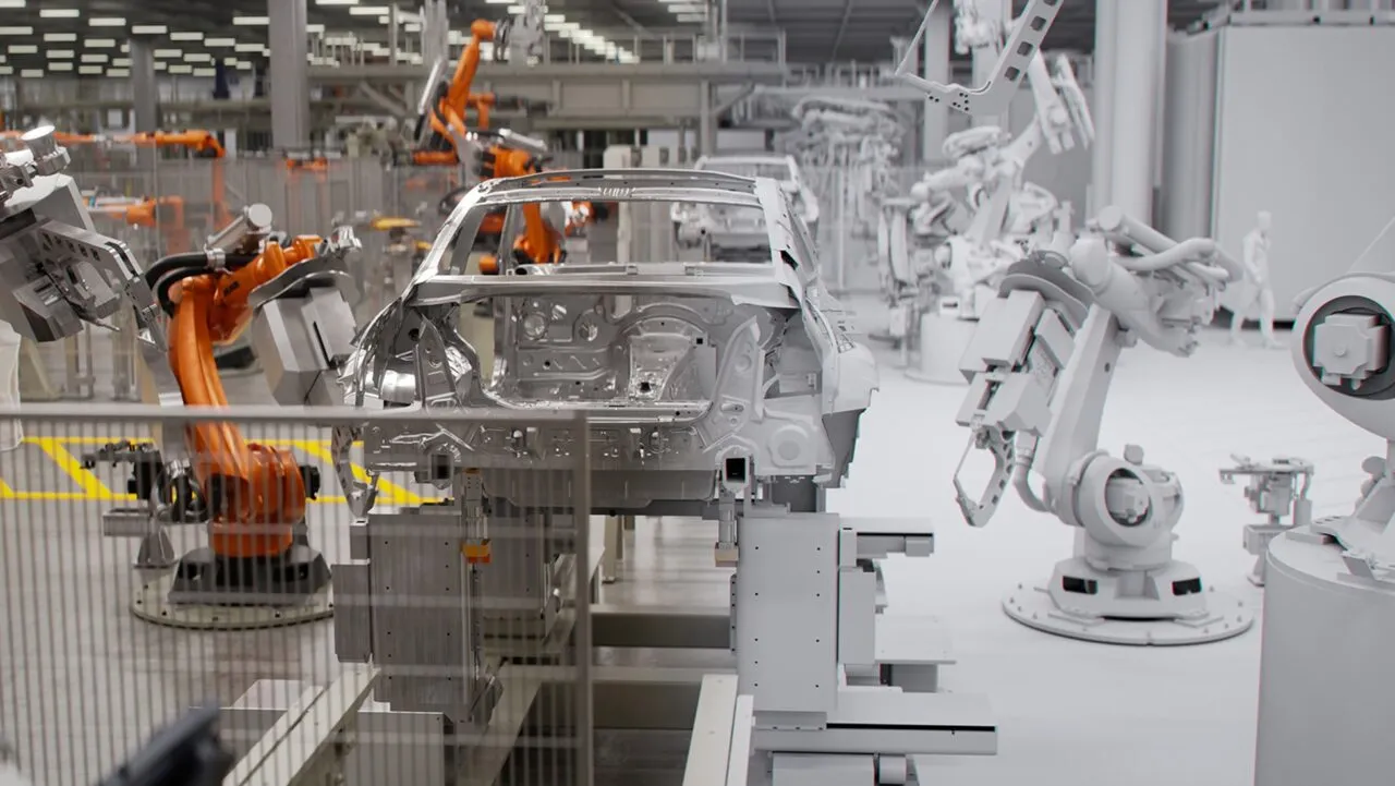 BMW Omniverseベースの仮想工場
