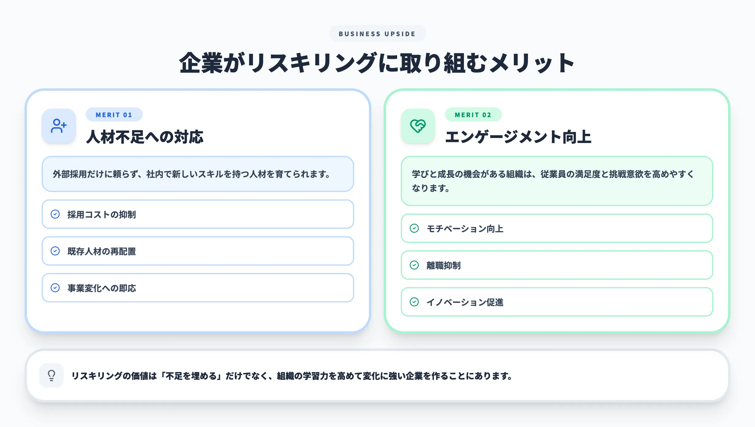 企業がリスキリングに取り組むメリット