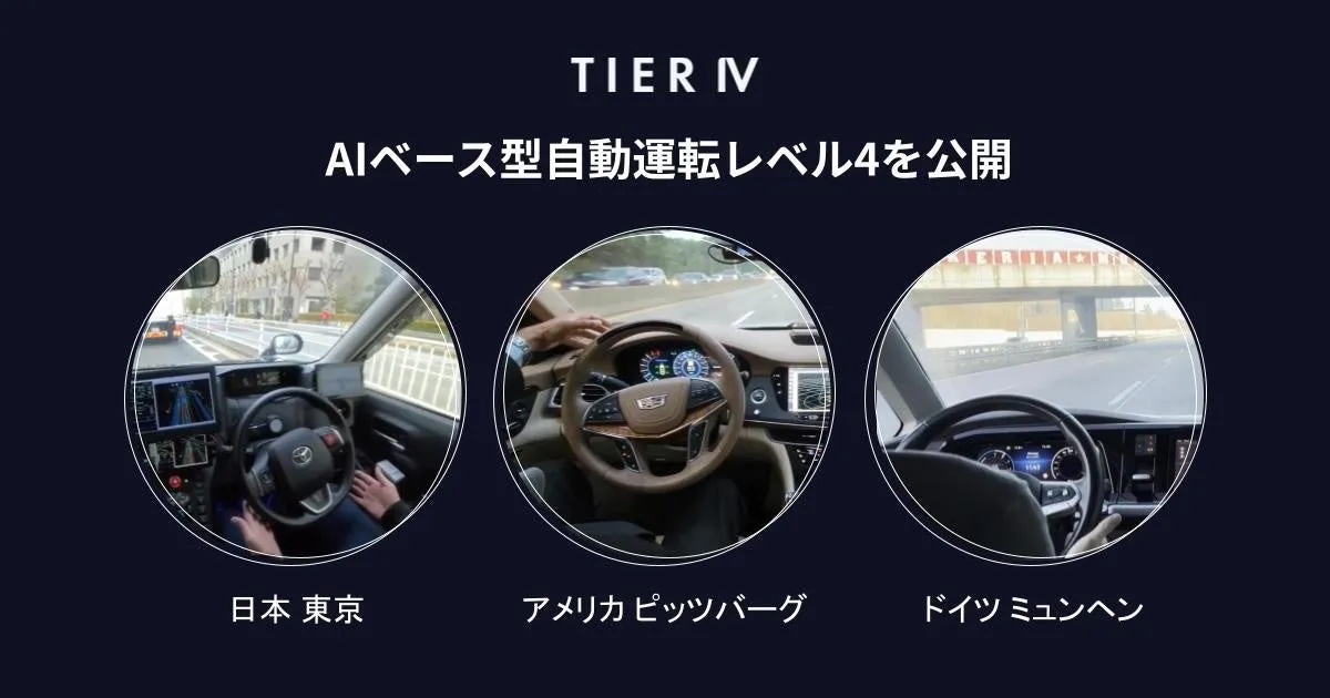 ティアフォー AIベース型Lv4プラットフォーム