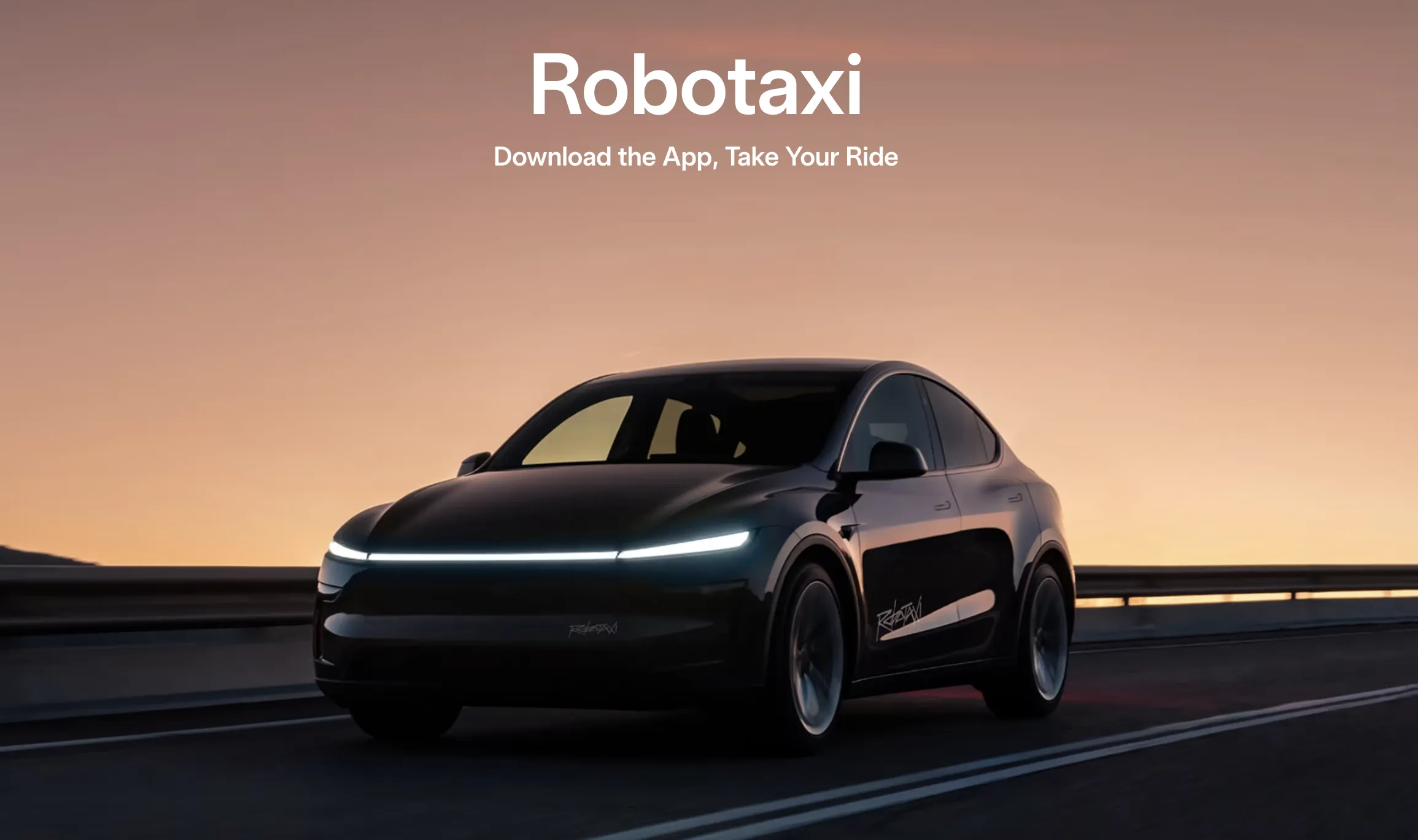 Tesla Robotaxi公式ページ