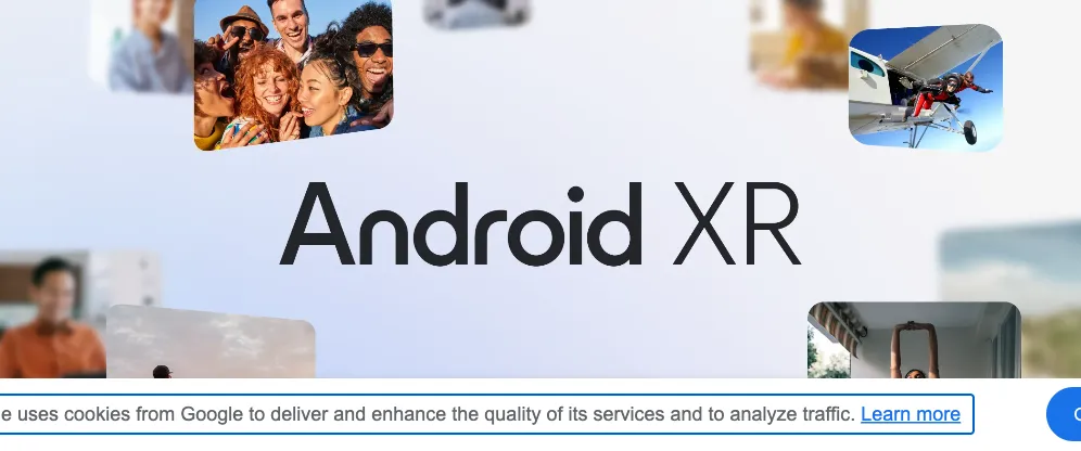 Google Android XR プラットフォームのライフスタイルコラージュ