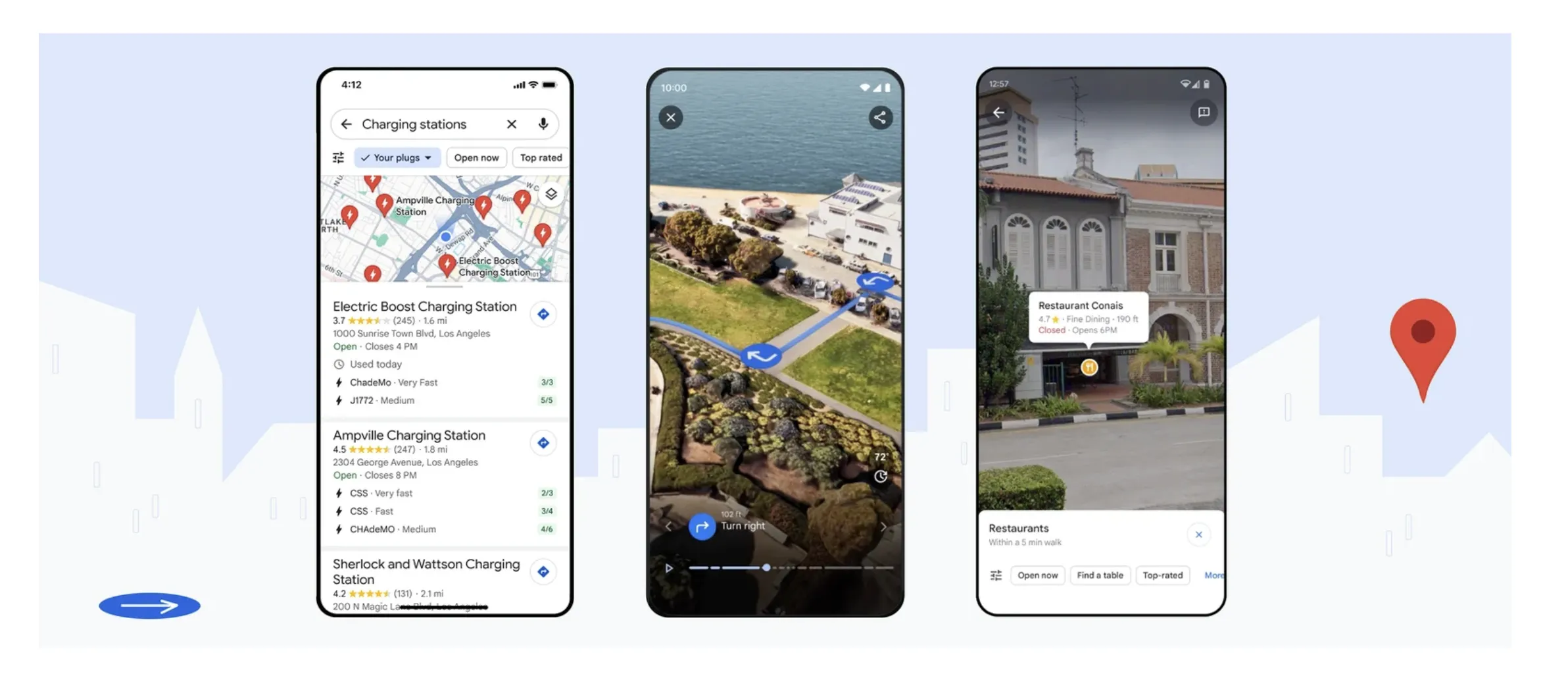 Google MapsのImmersive viewと Lens in Maps