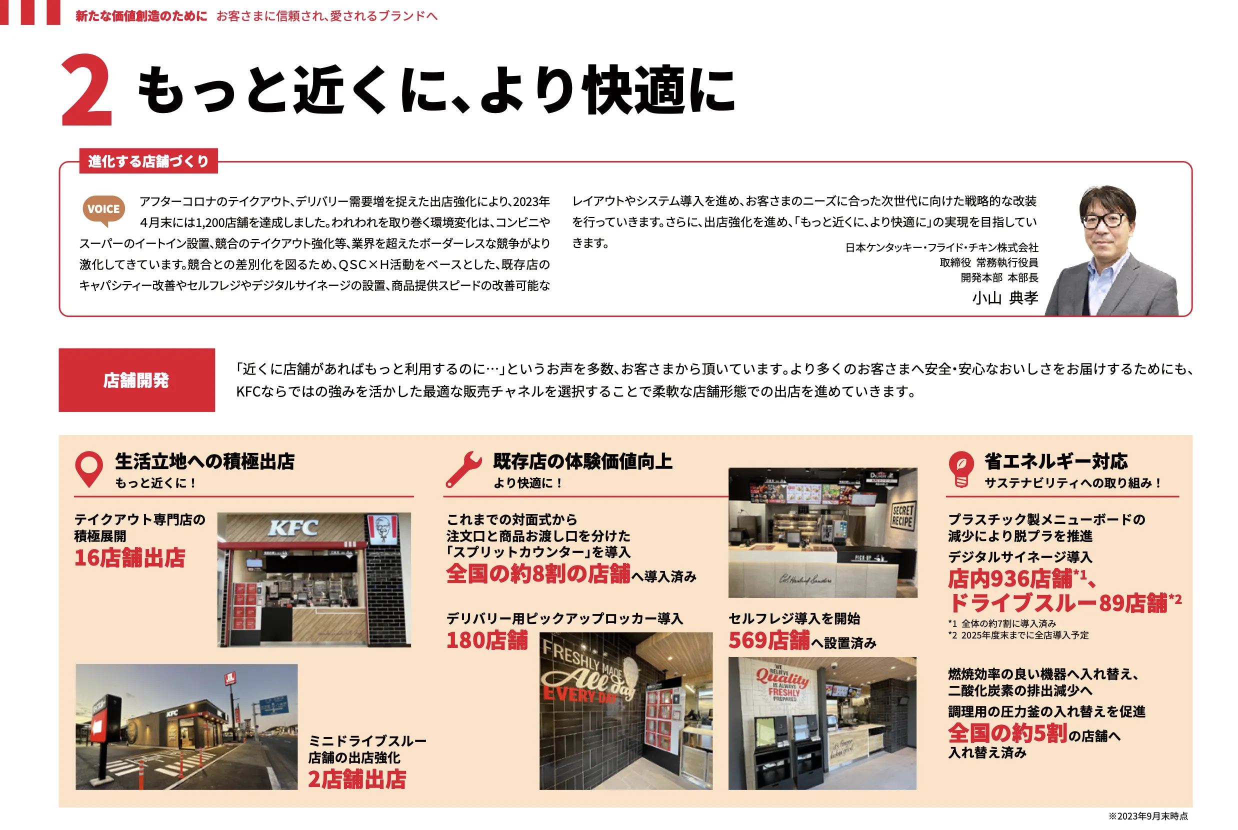 日本KFCの取り組み