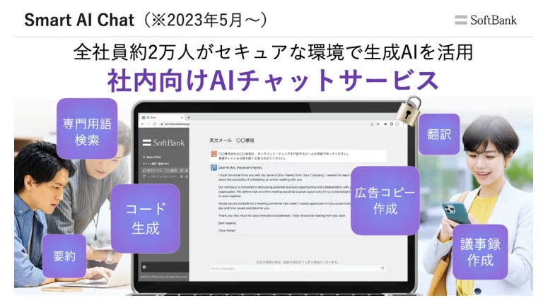 ソフトバンク株式会社の社内向けAIチャット