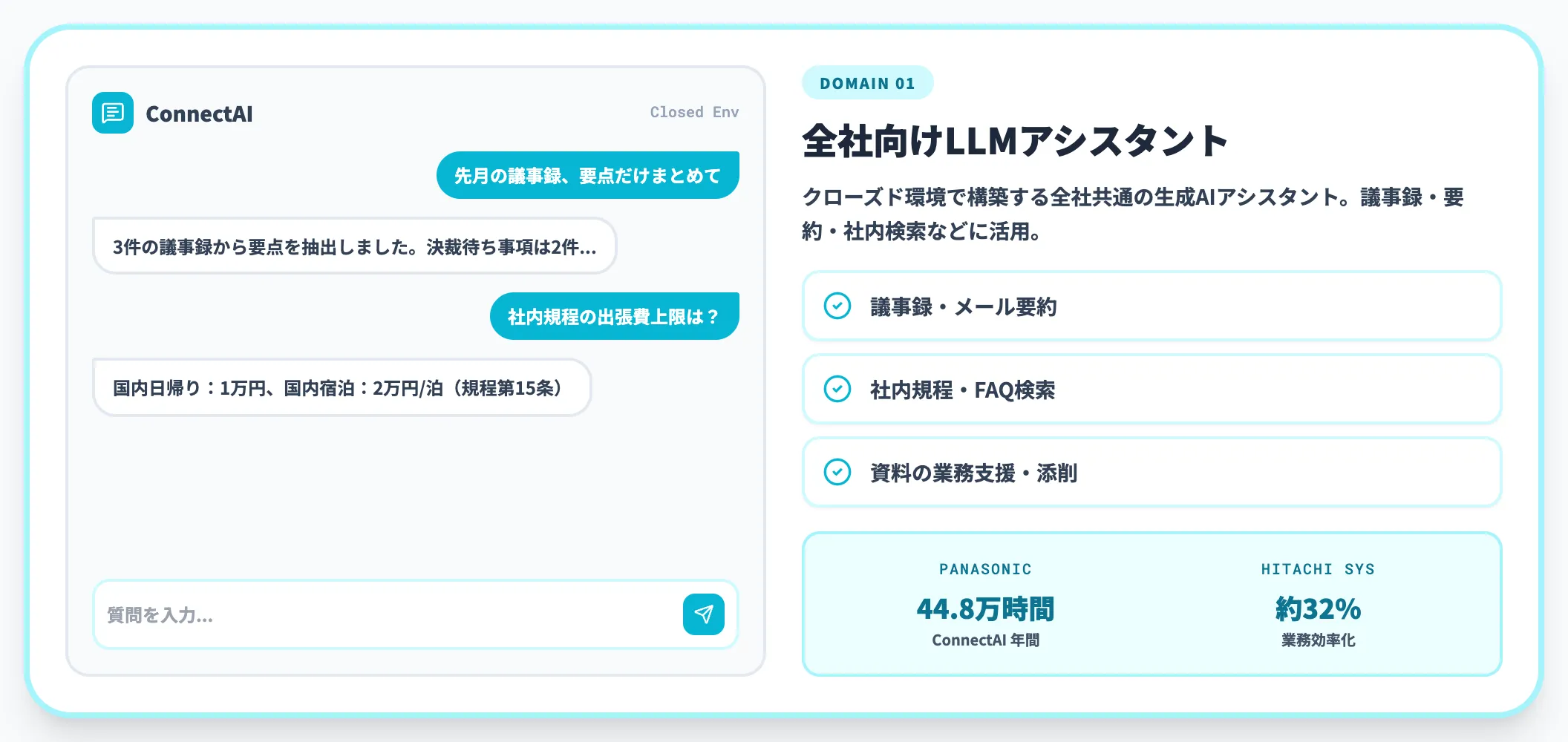 領域1 全社向けLLMアシスタント