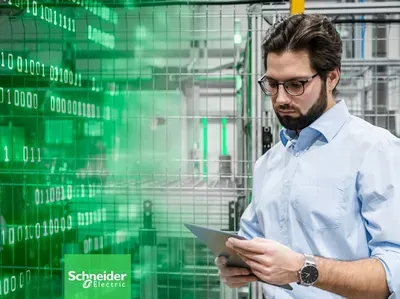 Schneider Electric × Microsoft agentic manufacturingの発表ビジュアル