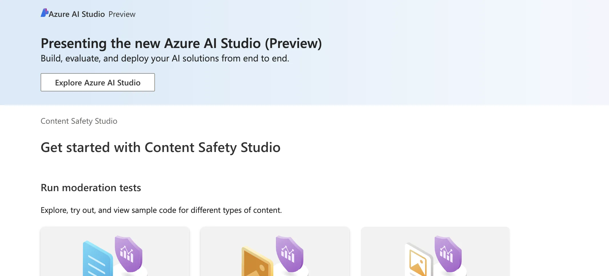 Content Safety Studio画像