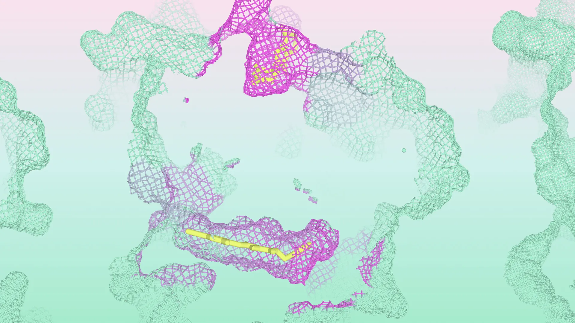 Isomorphic Labs IsoDDEのタンパク質-リガンド結合ビジュアル