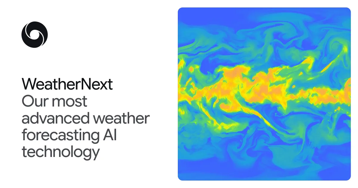 WeatherNext 気象予測AI技術の公式カード