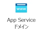 AppServiceドメインアイコン