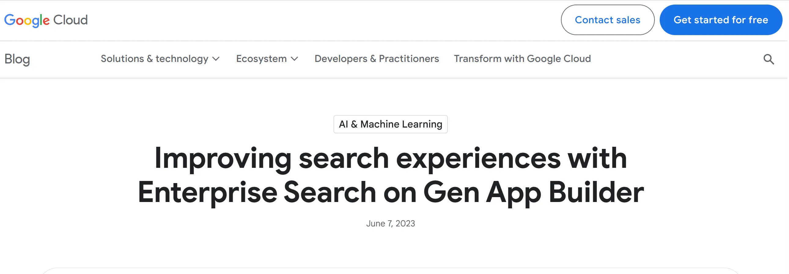 Google Cloudが提供する「Generative AI App Builder」（Gen-App Builder）