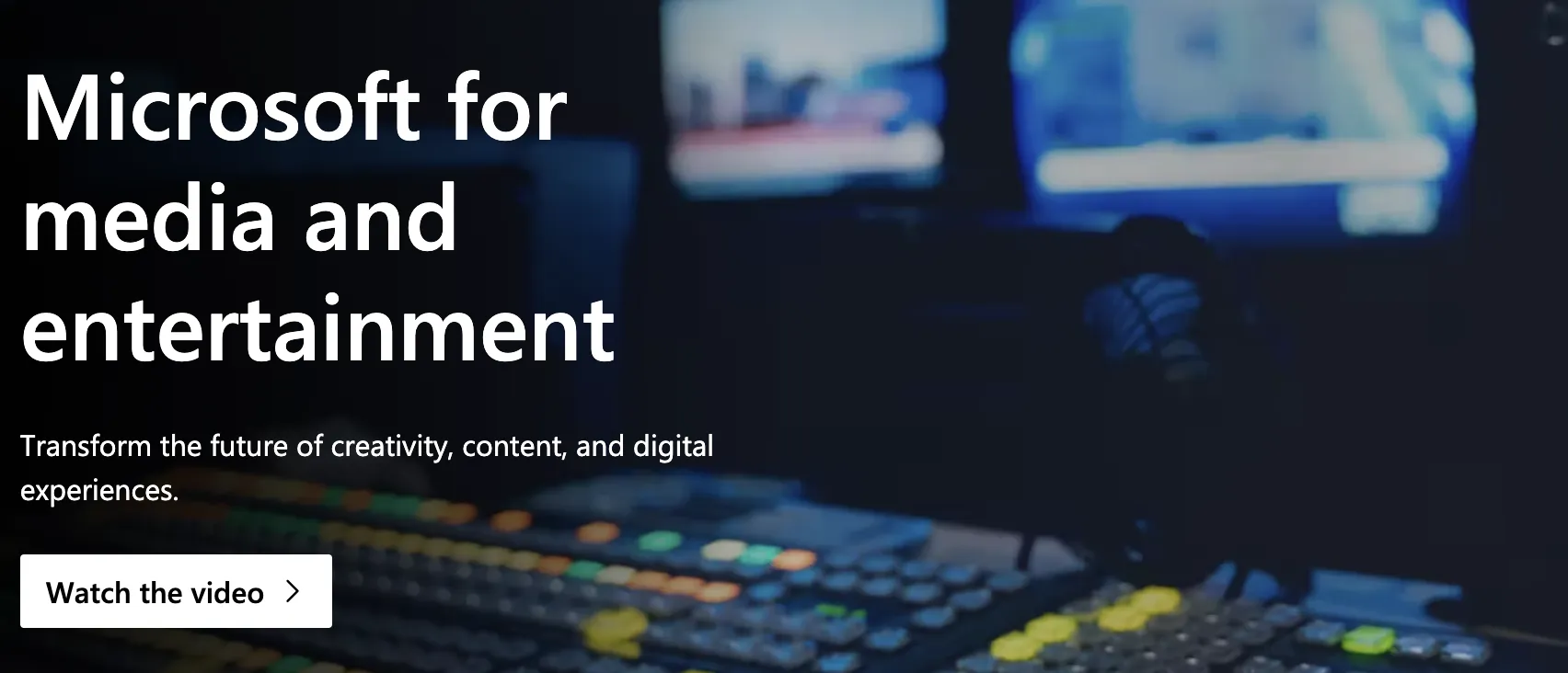 microsoft for media and entertainment