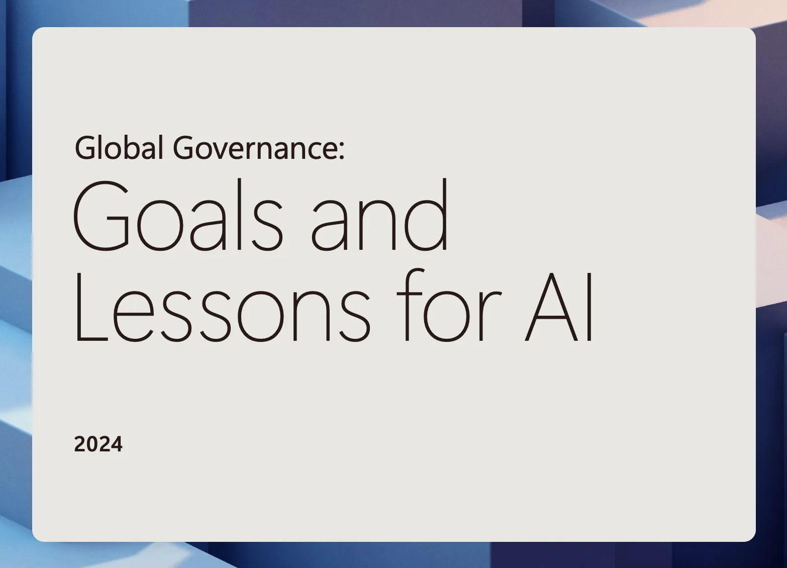 AIのグローバルガバナンス：国際機関の教訓と発展への道筋